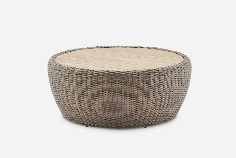 Malta Outdoor Round Drum Coffee Table 