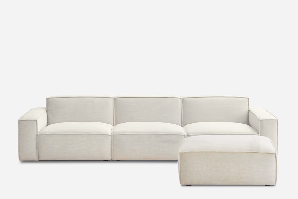 Jonathan Extended Sofa with Ottoman 