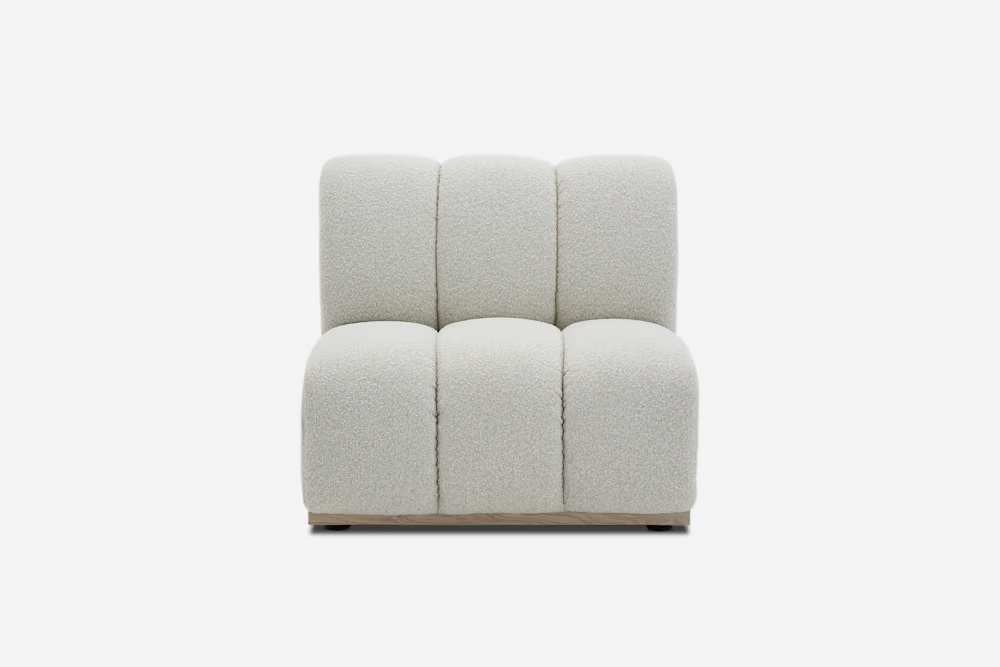 Marlow Performance BouclÃ© Armless Sofa 