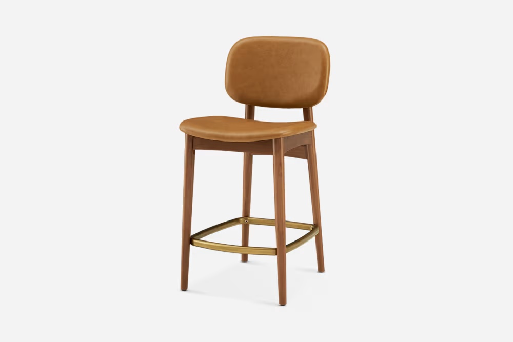 Kelsey Leather Counter Stool 