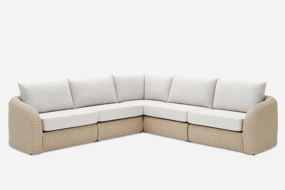 Lorna Outdoor L-Shape Sectional Sofa 