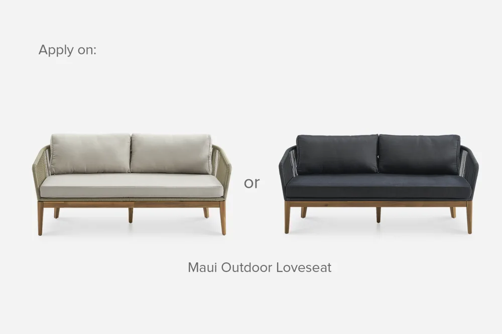 Maui Outdoor Loveseat Cover