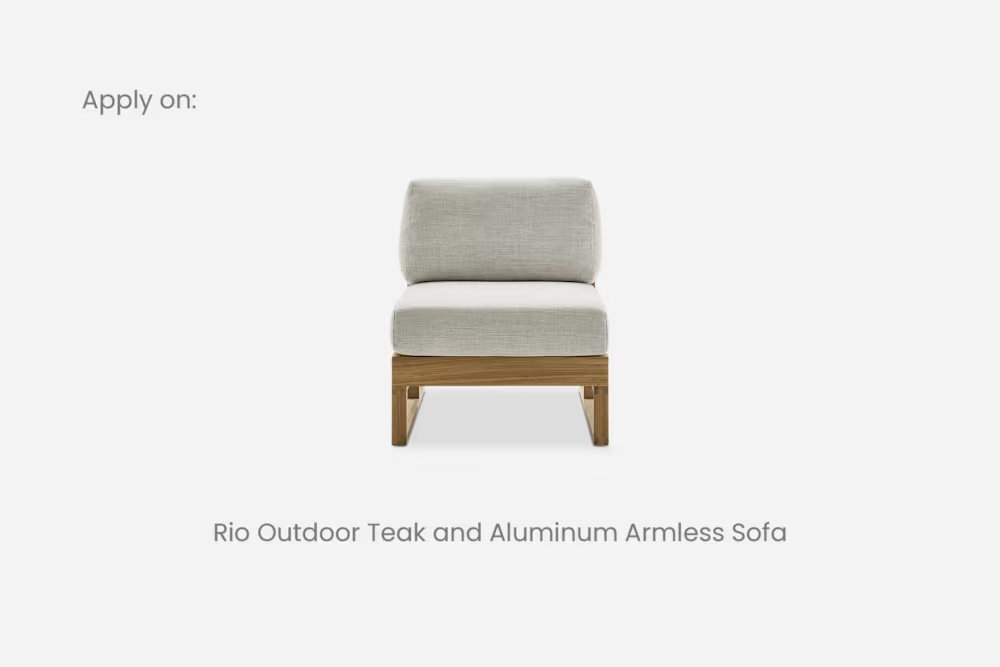 Rio Outdoor Armless Sofa Cover