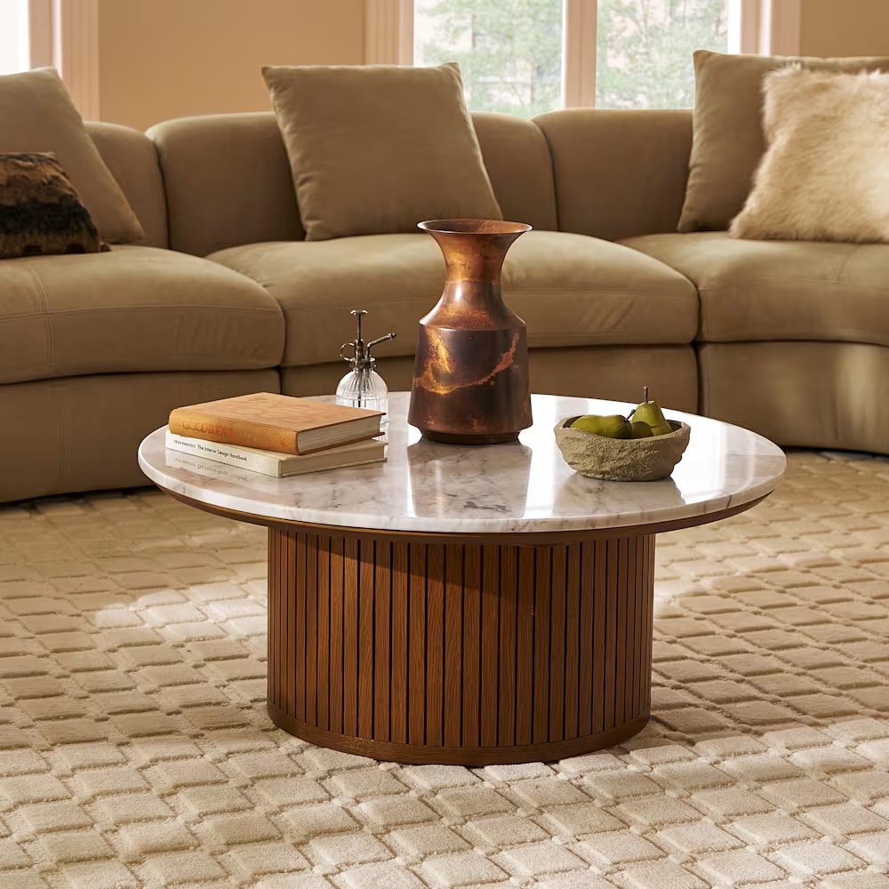 Harper Marble Round Coffee Table