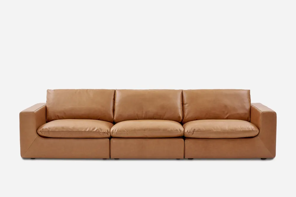 Dawson Leather Extended Sofa 