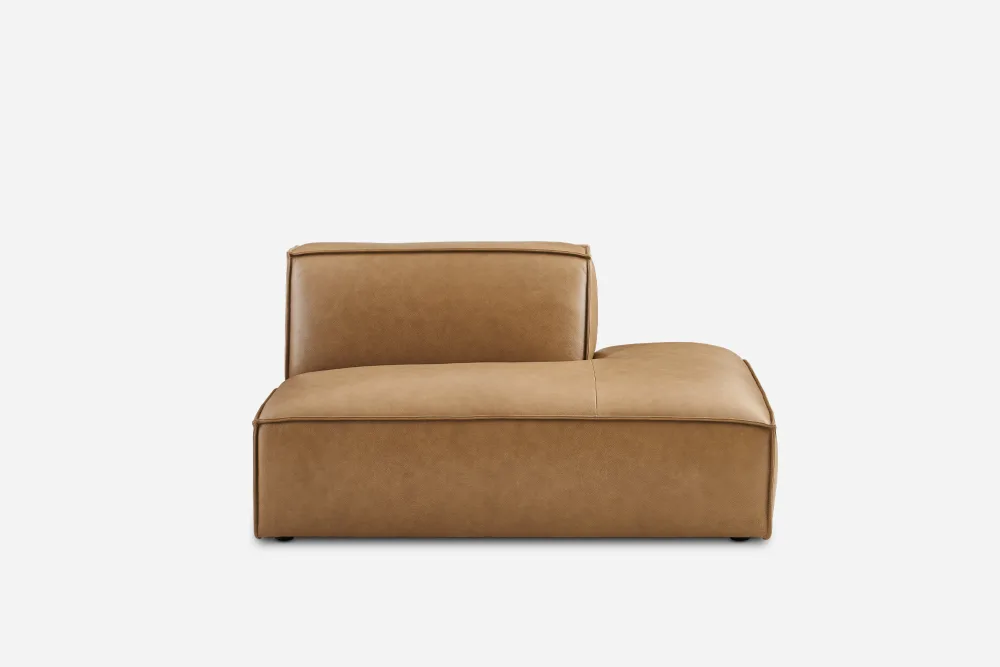Jonathan Leather Right Chaise Sofa 